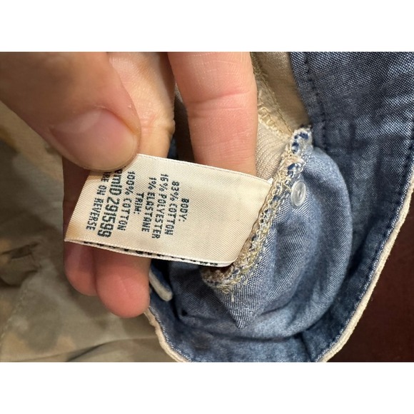 LL Bean Favorite Fit Corduroy Pants Womens 16 Regular Tan Khaki Straight Leg - Picture 4 of 9